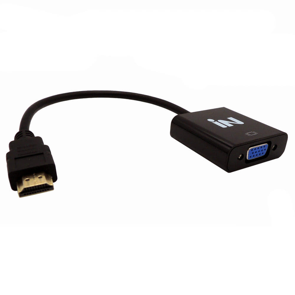 누리몰-HDMI TO VGA 컨버터 (오디오 지원) 20Cm 블랙