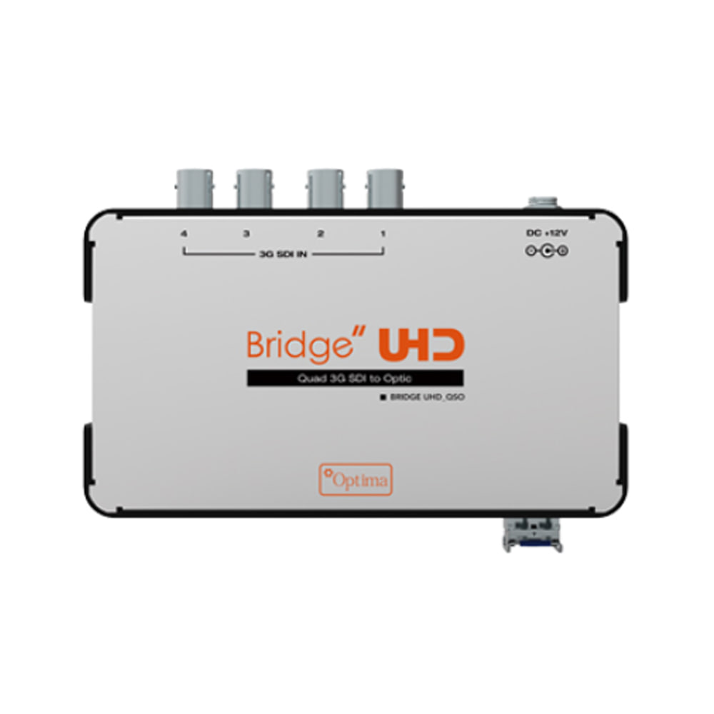 Bridge UHD QSO 3Gx4 SDI to 4K Optic 컨버터